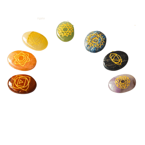 Pierre naturelle brute - 7 Chakras
