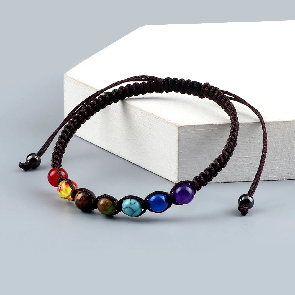 Bracelet 7 Chakras 6 mm – Yoga & Méditation