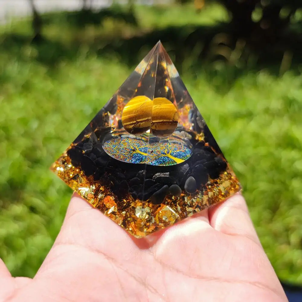 Orgonite Œil de Tigre 60 mm