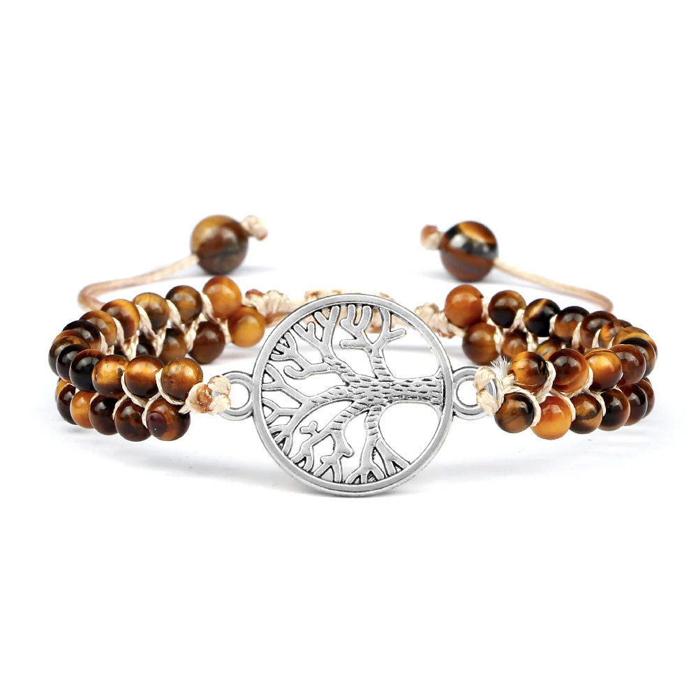 Bracelet Arbre de Vie & Œil de Tigre