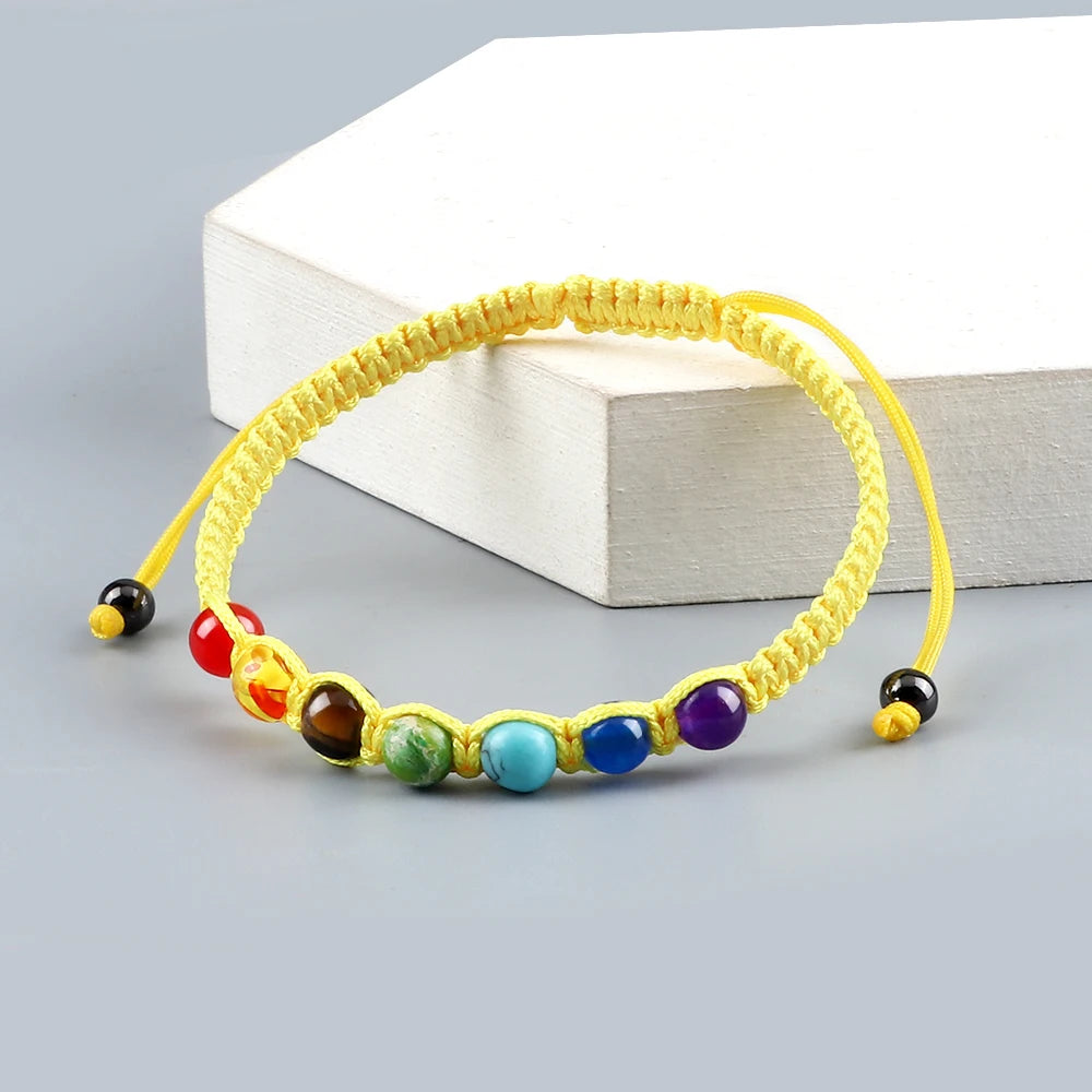 Bracelet 7 Chakras 6 mm – Yoga & Méditation