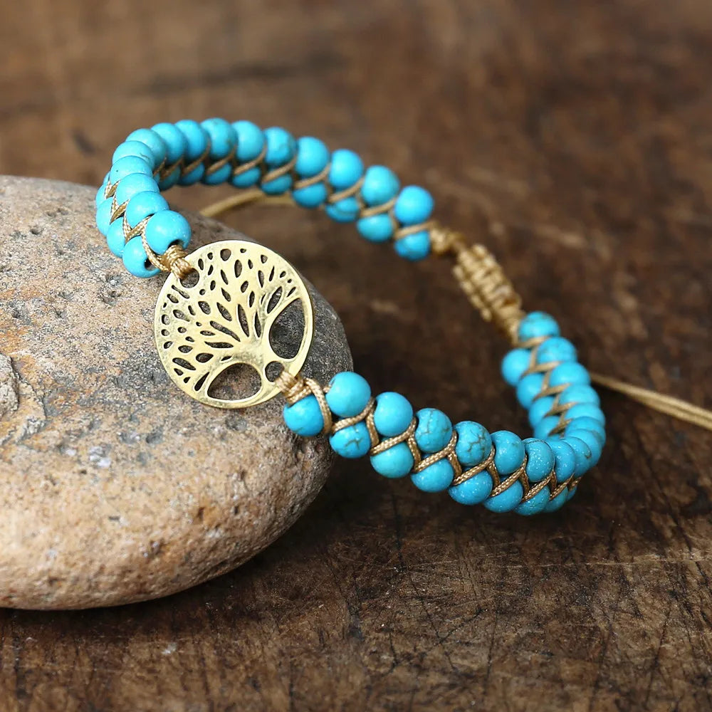 Bracelet 4 mm – Arbre de Vie & Jaspe