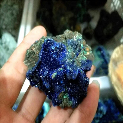 Géode Azurite & Pierre Malachite – Cristal de Guérison