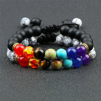 Bracelet 7 Chakras 8 mm – Lave Ajustable