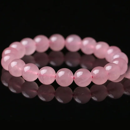 Bracelet Quartz Rose – Élastique & Raffiné