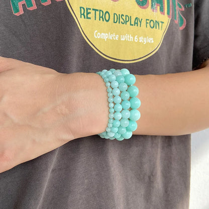 Bracelet Amazonite Bleue – Chance & Méditation