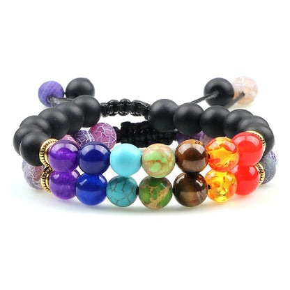 Bracelet 7 Chakras 8 mm – Lave Ajustable