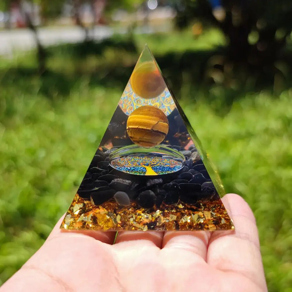 Orgonite Œil de Tigre 60 mm