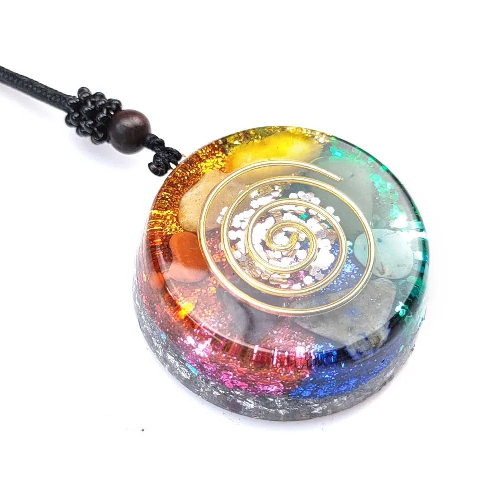 Pendentif Orgonite – EMF & Géométrie Sacrée