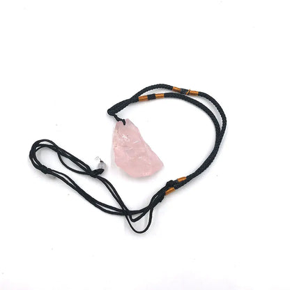 Collier Quartz Rose Brute Aléatoire Reiki