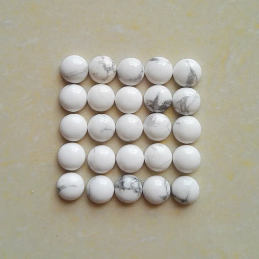 Lot de 50 Pierres Howlite Blanches 8 mm – Qualité & Bijoux