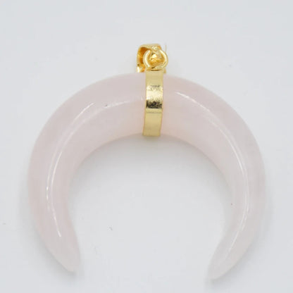 Collier Forme de Lune, Labradorite, Œil de Tigre