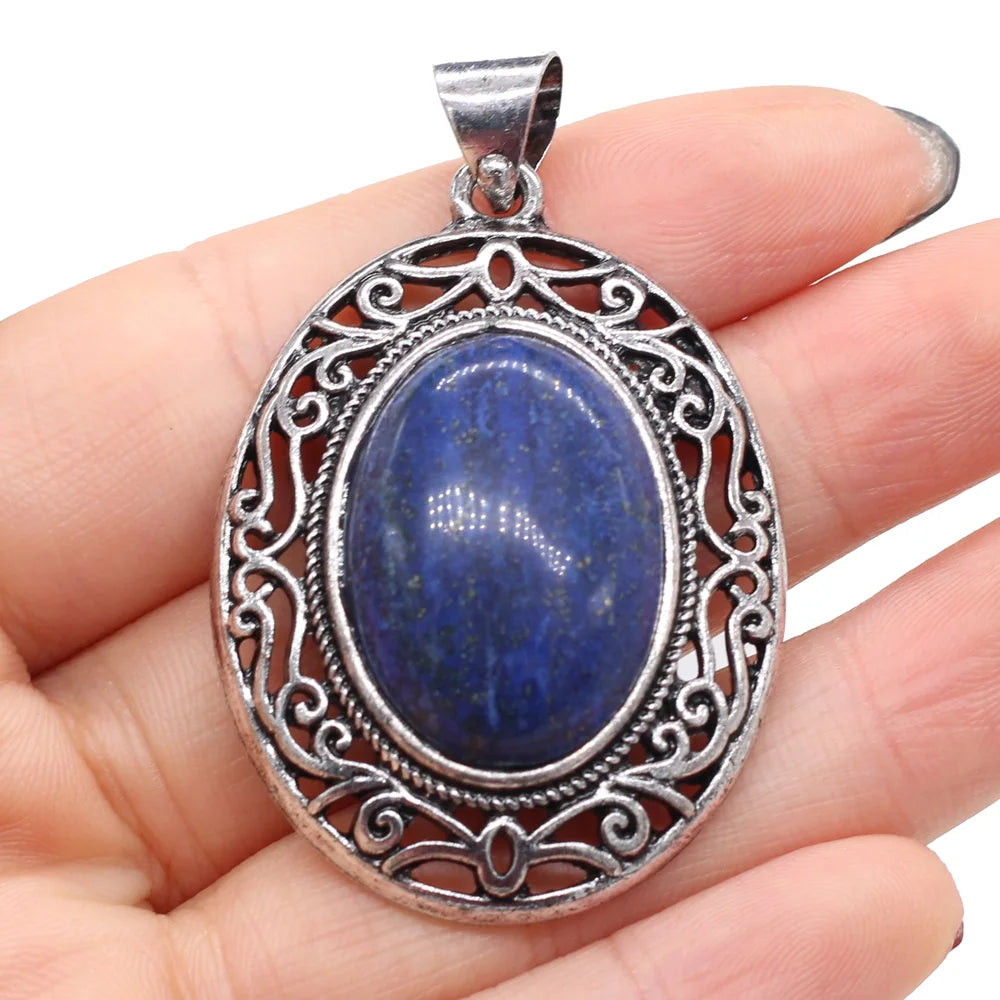 Collier Lapis Quartz Rose Tribal