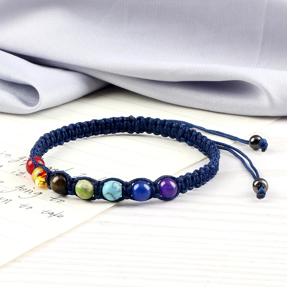 Bracelet 7 Chakras 6 mm – Yoga & Méditation