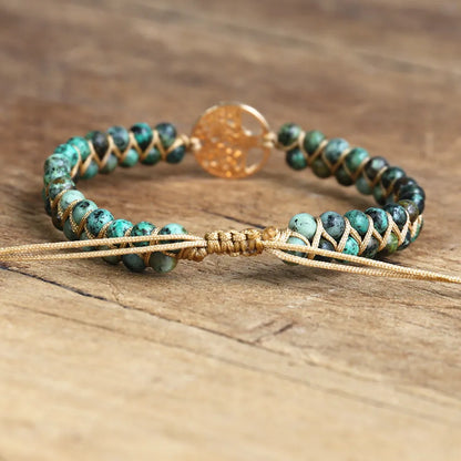 Bracelet 4 mm – Arbre de Vie & Jaspe