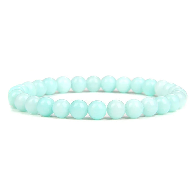 Bracelet Amazonite Bleue – Chance & Méditation