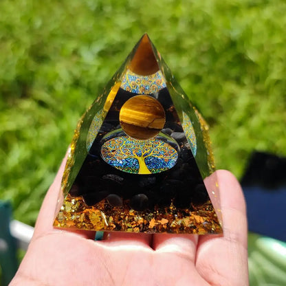 Orgonite Œil de Tigre 60 mm