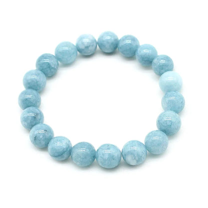 Bracelet Vintage – Agate & Aigue-Marine (6-12 mm)