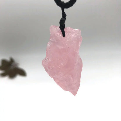 Collier Quartz Rose Brute Aléatoire Reiki