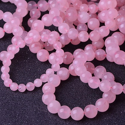 Bracelet Quartz Rose – Élastique & Raffiné