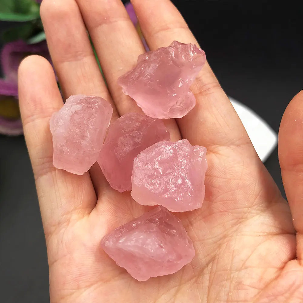 50g de Pierres Brutes Quartz Rose