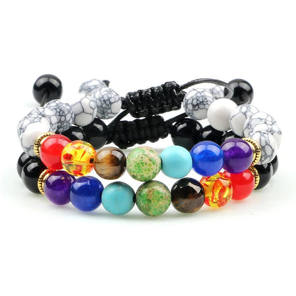 Bracelet 7 Chakras 8 mm – Lave Ajustable