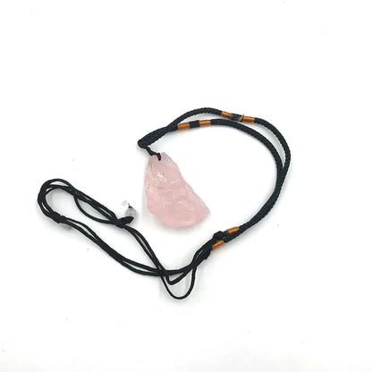 Collier Quartz Rose Brute Aléatoire Reiki