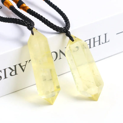 Collier Pointe Citrine – Reiki Énergie