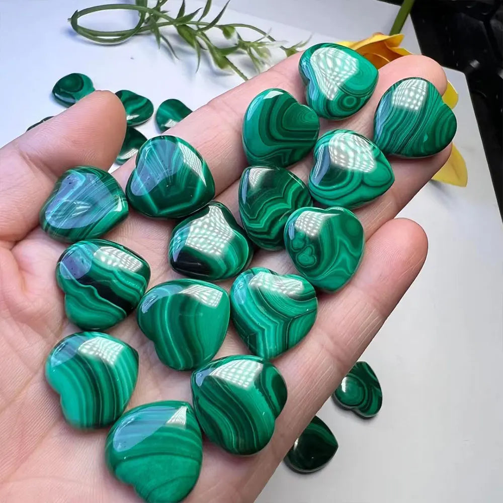 Cœur Pierre Malachite – Reiki & Décoration