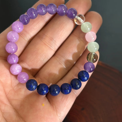 Bracelet Anti-Stress – Sodalite & Fluorite (8 mm)