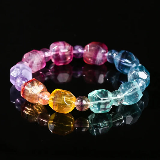 Bracelet Fluorite Multicolore – Reiki