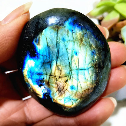 Pierre de Paume Labradorite Jaune – Feng Shui