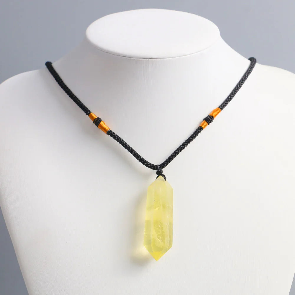 Collier Pointe Citrine – Reiki Énergie