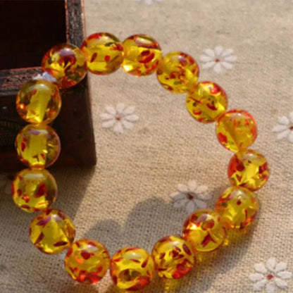 Bracelet Ambre Élastique