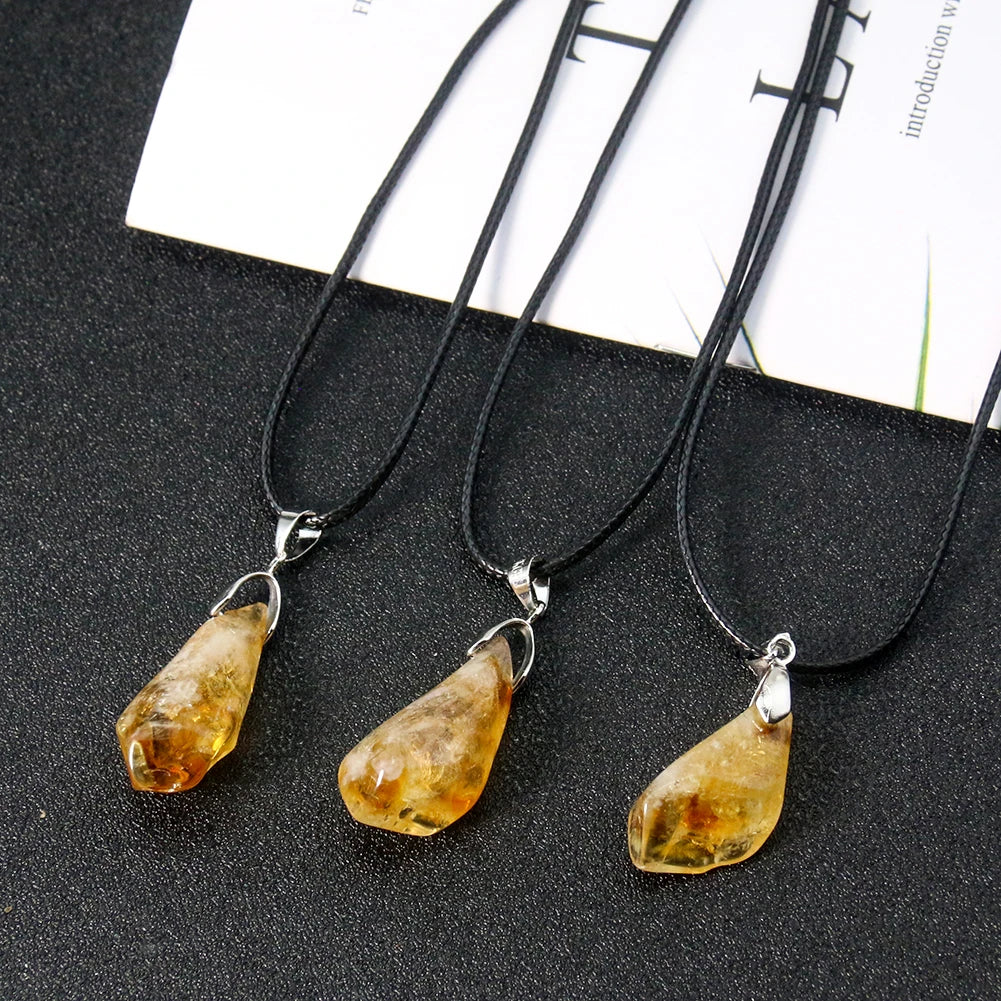 Collier Choker Citrine Quartz – Énergétique