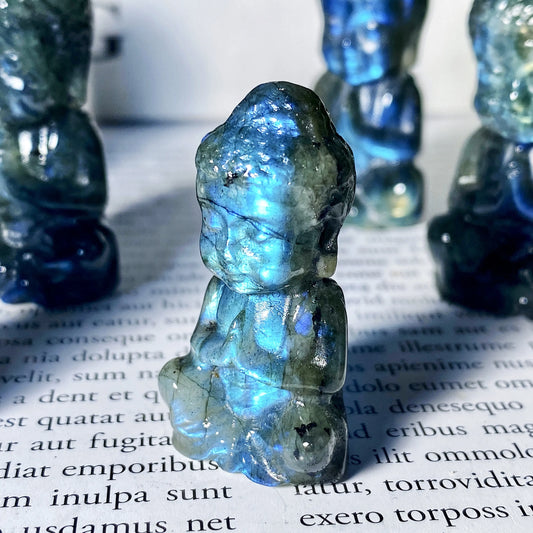 Pierre Buddha Labradorite – Cristal Poli & Cadeau Spirituel