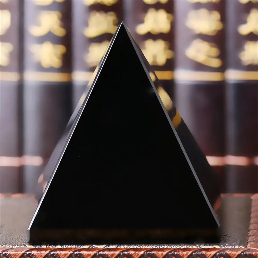 Pyramide Pierre de Protection Noire Shungite Reiki