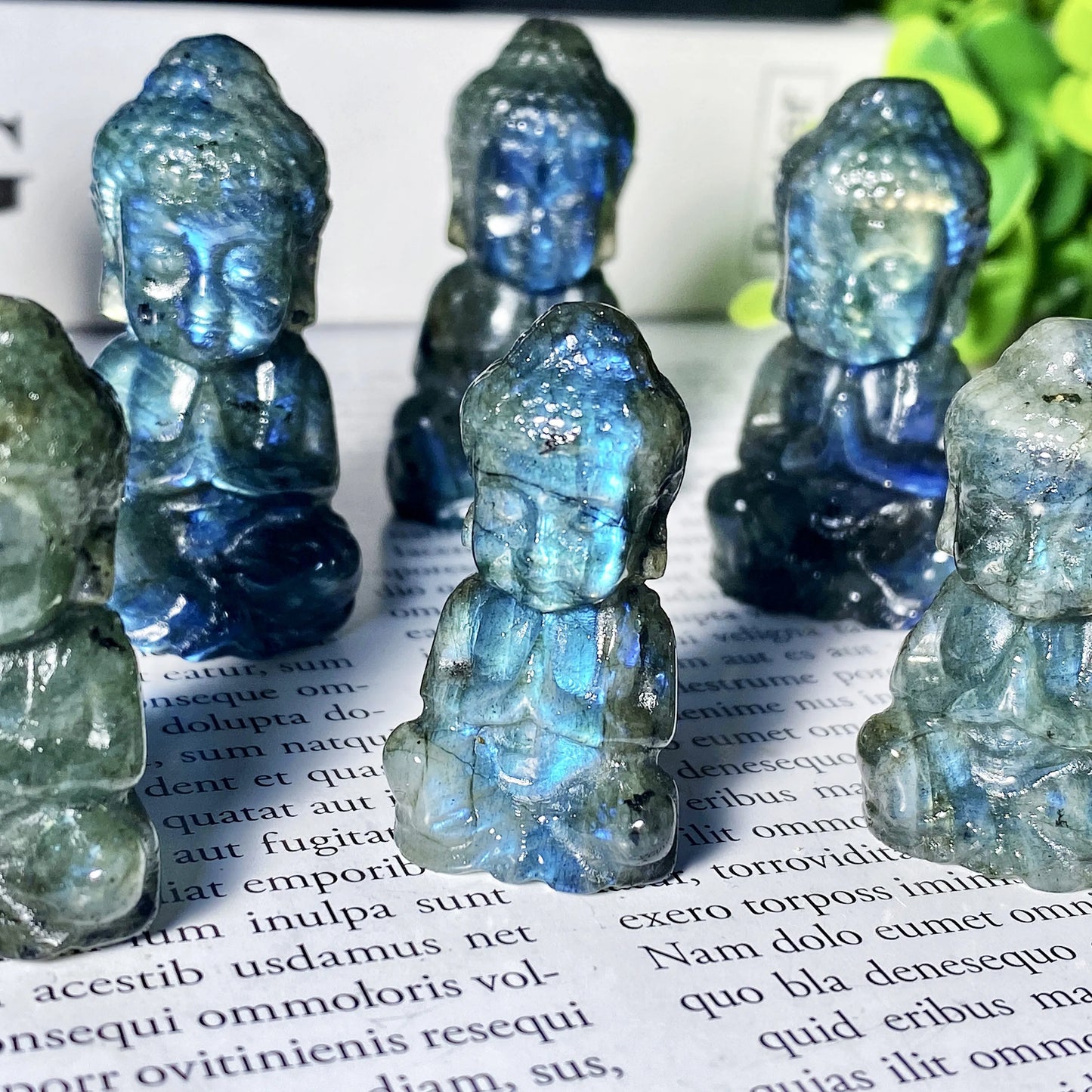 Pierre Buddha Labradorite – Cristal Poli & Cadeau Spirituel