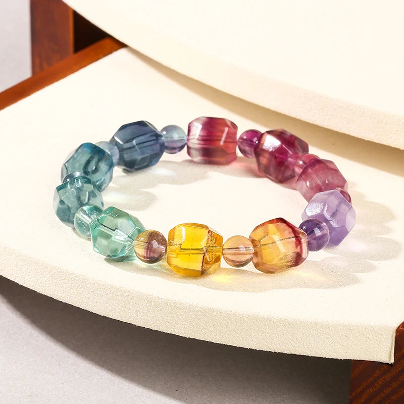 Bracelet Fluorite Multicolore – Reiki