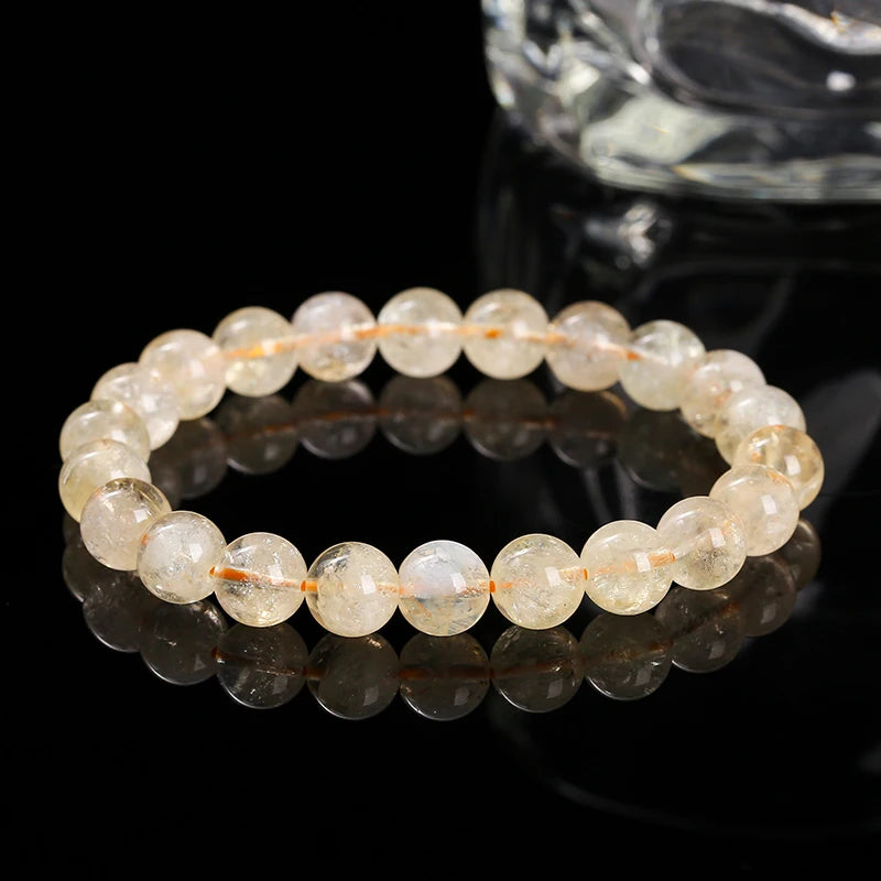 Bracelet Perles de Citrine – Reiki & Énergie