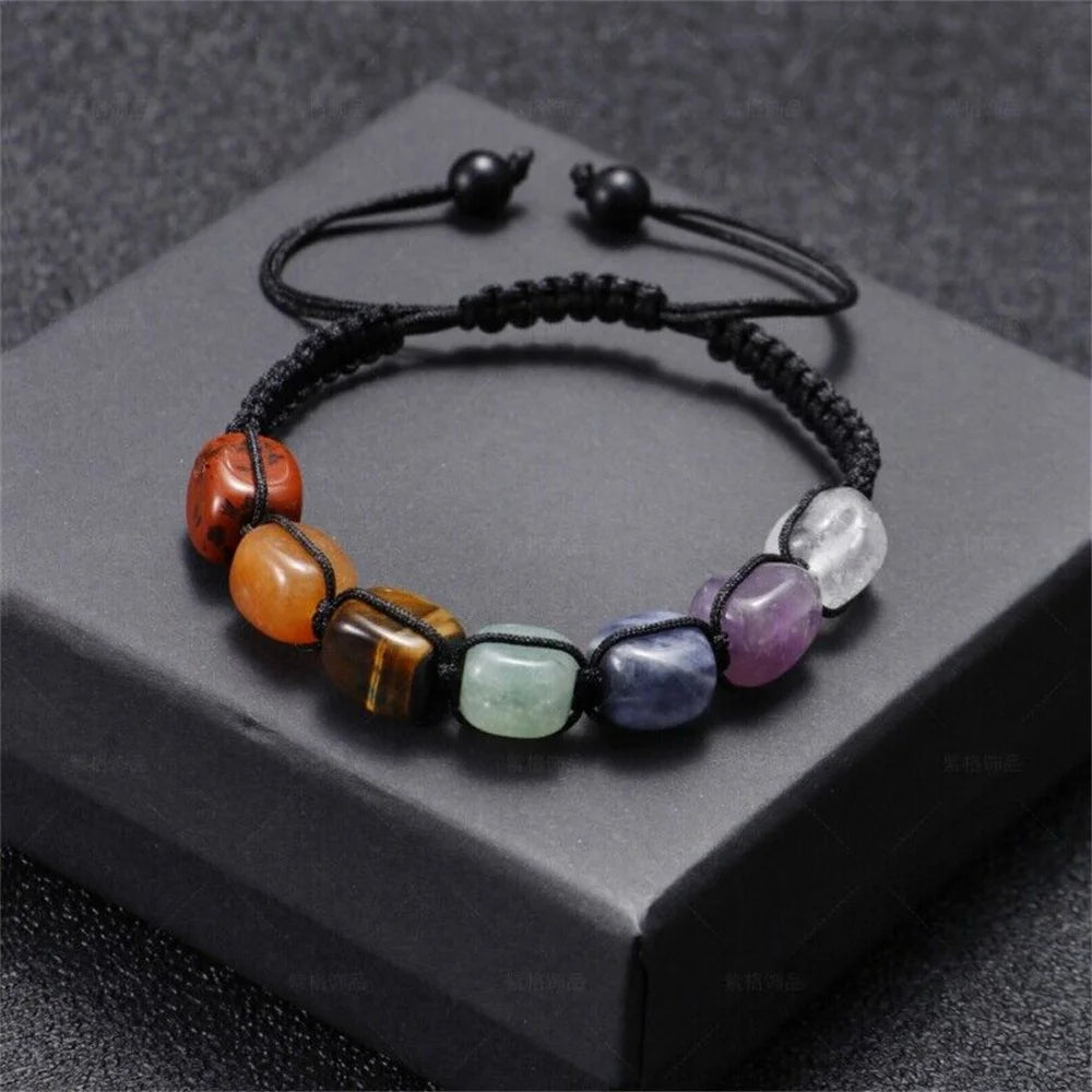 Bracelet 7 Chakras – Tressé & Reiki