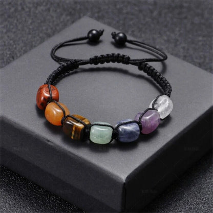 Bracelet 7 Chakras – Tressé & Reiki