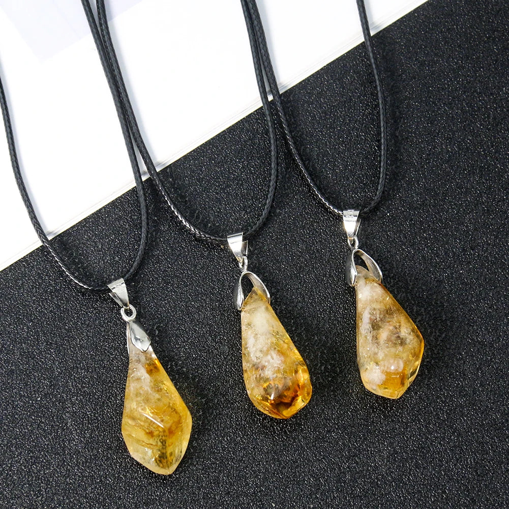 Collier Choker Citrine Quartz – Énergétique