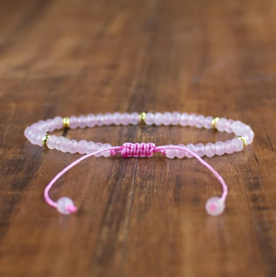 Bracelet Quartz Rose – Pierre Naturelle & Sérénité