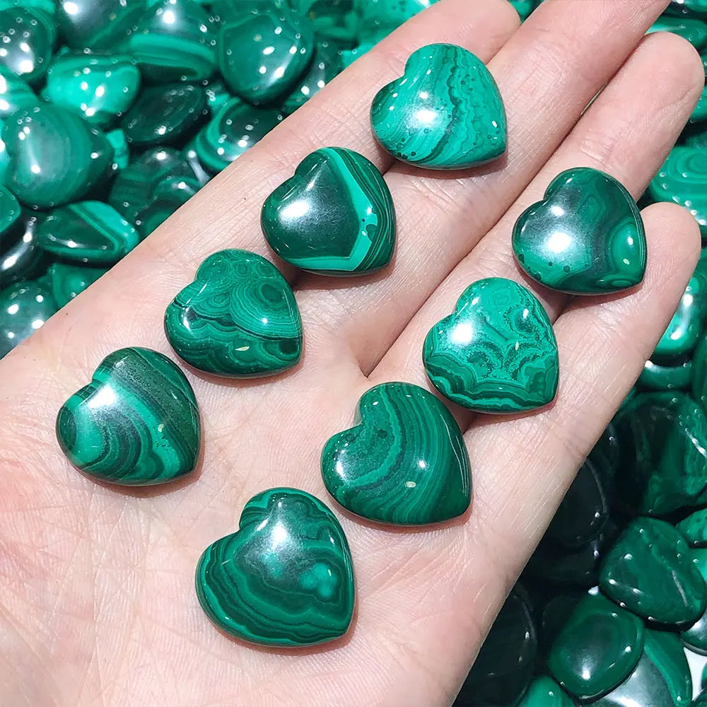 Cœur Pierre Malachite – Reiki & Décoration