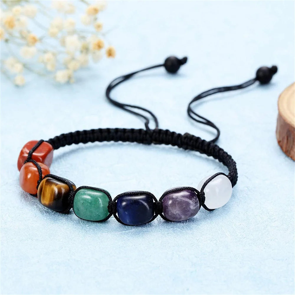 Bracelet 7 Chakras – Tressé & Reiki