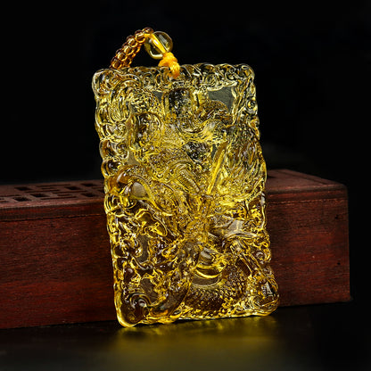 Collier Guan Yu Citrine – Porte-Chance