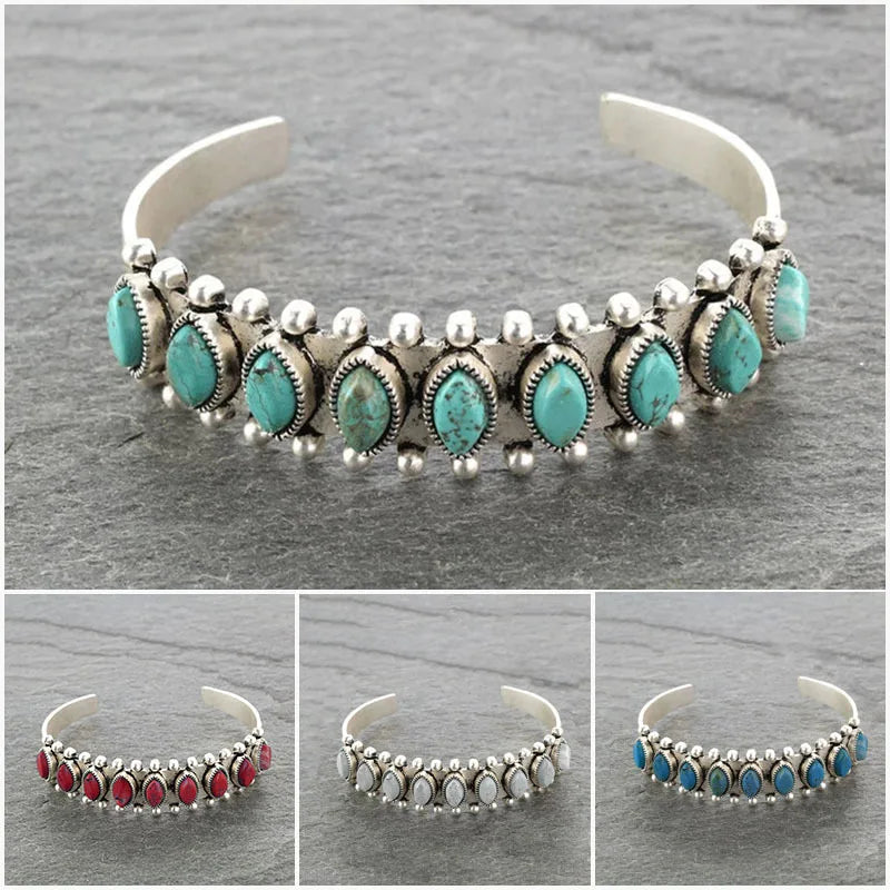 Bracelet Turquoise Tibétain – Style Bohème