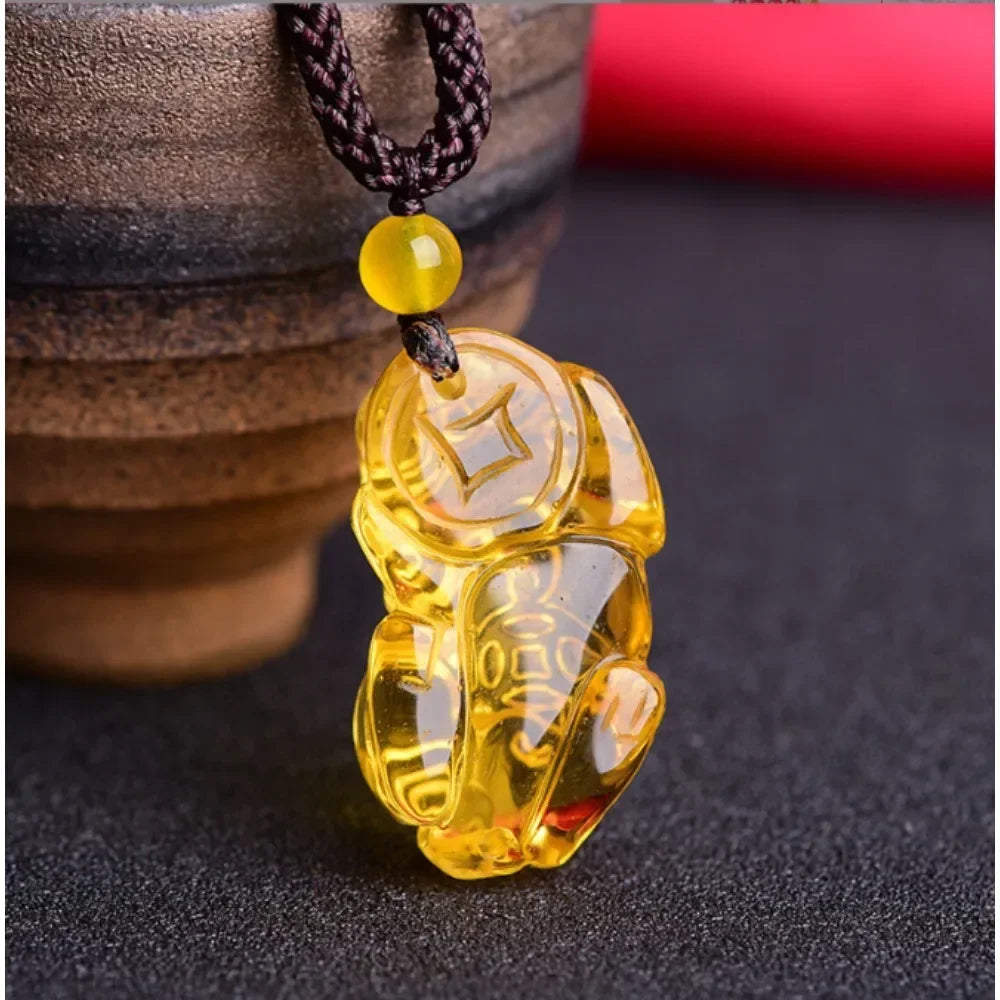 Collier Pixiu Citrine – Porte-Bonheur