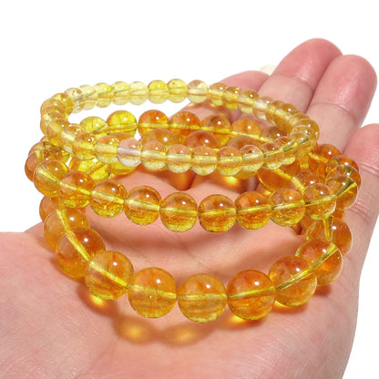 Bracelet Citrine – Quartz, Agate & Énergie